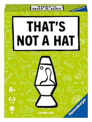 Ravensburger - 22589 - That's not a hat - Pop Culture - Partyspiel, Kartenspiel für 3-8 Personen, lustige Unterhaltung ab 8 Jahren