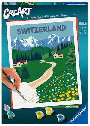 Ravensburger Malen nach Zahlen 23536 - Jungfrau Region - ab 12 Jahren