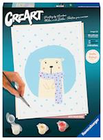 Ravensburger CreArt - Malen nach Zahlen 23652 - Hello Baby: Cute Polar Bear - ab 12 Jahren