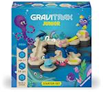 Ravensburger GraviTrax Junior Starter-Set S Ocean - Erweiterbare Kugelbahn für Kinder, Murmelbahn aus umweltfreundlichen Materialen mit Themenwelten, Konstruktionsspielzeug ab 3 Jahren