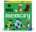 Ravensburger 24702 memory® Happy Socks. Der Ravensburger Spieleklassiker in Kooperation mit Happy Socks. Gesucht werden 32 fröhlich bunte Sockenpaare