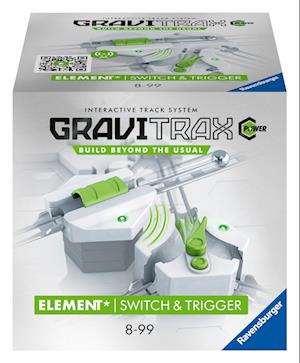 Ravensburger GraviTrax POWER Elemente Switch&Trigger. Elektronisches Zubehör für Kugelbahnen, Konstruktionsspielzeug für Kinder ab 8 Jahren. Kombinierbar mit allen Produktlinien, Starter-Sets und Erweiterungen für das GraviTrax Kugelbahnsystem.