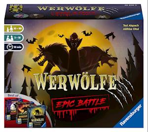 Ravensburger 26858 - Werwölfe - Epic Battle, Best-of der Spielereihe für 3-10 Spieler, Gesellschaftsspiel ab 10 , Partyspiel