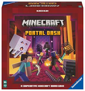 Ravensburger Familienspiel Minecraft Portal Dash, Gesellschaftsspiel für Kinder und Erwachsene, für 2-4 Spieler, Brettspiel ab 10 Jahren