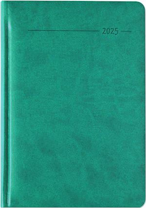 Buchkalender Tucson türkis 2025 - mit Registerschnitt - Büro-Kalender A5 - 1 Tag 1 Seite - 416 Seiten - Tucson-Einband - Zettler