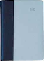 Buchkalender Premium Air blau-azur 2025 - Büro-Kalender A5 - Cheftimer - 1 Tag 1 Seite - 416 Seiten - Tucson-Einband - Zettler