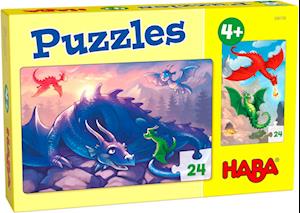 Puzzles Drachen 2 x 24 Teile