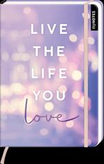 myNOTES Notizbuch A5: Live the life you love - notebook medium, dotted - für Träume, Pläne und Ideen / ideal als Bullet Journal oder Tagebuch