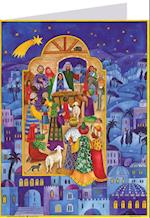 Postkarten-Adventskalender "Krippe in Bethlehem"