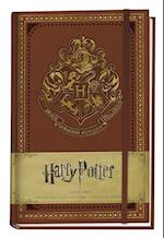 Harry Potter: Notizbuch Hogwarts (in Lederoptik mit Gummiband und Zeichenband)