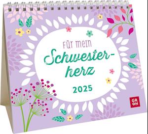 Mini-Kalender 2025: Für mein Schwesterherz