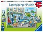 AT: Polizeistation Puzzle 2 x 24 Teile