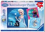 Disney Frozen: Elsa, Anna & Olaf. Puzzle 3 x 49 Teile