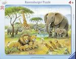 Afrikas Tierwelt. Kinderpuzzle 30 Teile