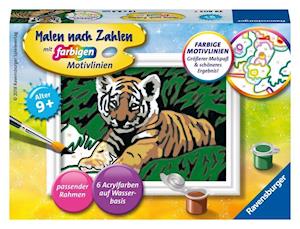 Malen nach Zahlen Süßer Tiger