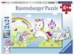 Märchenhaftes Einhorn - Puzzle mit 2X24 Teilen