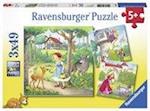 Rapunzel, Rotkäppchen und Froschkönig - Puzzle mit 49 Teilen
