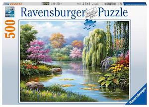 Romantik am Teich - Puzzle mit 500 Teilen