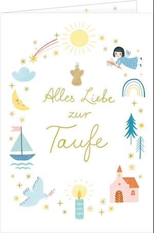 Grußkarte - Alles Liebe zur Taufe