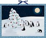 Wandkalender - Pinguin-Weihnacht