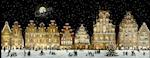 Wandkalender Weihnachtliches Stadtpanorama