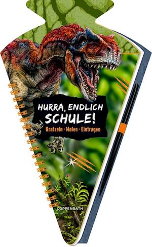 Schultüten-Kratzelbuch - T-REX World - Hurra, endlich Schule!