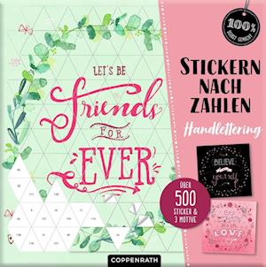 Stickern nach Zahlen Handlettering-Look