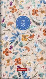 Brunnen 1075615025 Taschenkalender Modell 756 (2025) "Botanical"| 2 Seiten = 1 Woche| A6| 144 Seiten| Grafik-Einband| bunt