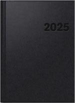 Brunnen 1078160905 Buchkalender Modell 781 (2025)| 2 Seiten = 1 Woche| A4| 144 Seiten| Balacron-Einband| schwarz