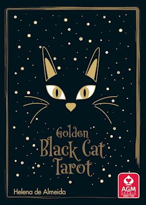 Golden Black Cat Tarot - High quality slip lid box with gold foil