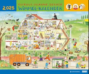 Wimmel-Kalender 2025 - DUMONT Kinderkalender - Wandkalender 60 x 50 cm - Spiralbindung