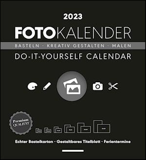 Foto-Bastelkalender schwarz XL 2023