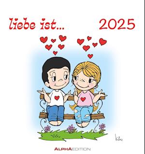 liebe ist... 2025 - Postkarten-Kalender - Kalender-mit-Postkarten - zum-raustrennen - 16x17