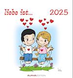 liebe ist... 2025 - Postkarten-Kalender - Kalender-mit-Postkarten - zum-raustrennen - 16x17