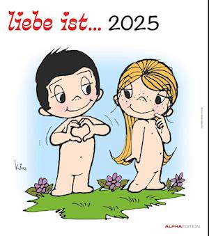 Liebe ist... 2025 - Wand-Kalender - 30x34 - Illustrationen - Paar