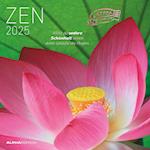 Zen 2025 - Broschürenkalender 30x30 cm (30x60 geöffnet) - Kalender mit Platz für Notizen - mit Lebensweisheiten - Bildkalender - Wandkalender