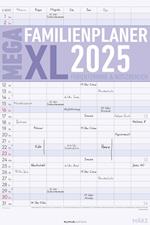 Der MEGA-Familienplaner XL 2025 mit 8 Spalten - Familien-Timer 33x49,5 cm - Offset-Papier - mit Ferienterminen - Wand-Planer - Alpha Edition