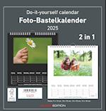 Foto-Bastelkalender 2025 - 2 in 1: schwarz und weiss - Do it yourself calendar 21x22 cm - datiert - Foto-Kalender - Alpha Edition