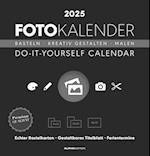 Foto-Bastelkalender schwarz 2025 - Do it yourself calendar 21x22 cm - datiert - Kreativkalender - Foto-Kalender - Alpha Edition