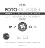 Foto-Bastelkalender weiß 2025 - aufstellbar - Do it yourself calendar 16x17 cm - datiert - Kreativkalender - Foto-Kalender - Alpha Edition