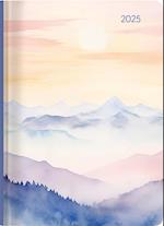 Ladytimer Grande Aquarell 2025 - Taschen-Kalender A5 (15x21 cm) - Leuchtturm - Notiz-Buch - Weekly - 128 Seiten - Alpha Edition