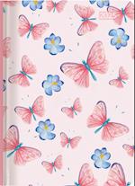 Ladytimer Grande Pastel Butterflies 2025 - Taschen-Kalender A5 (15x21 cm) - Schmetterlinge - Notiz-Buch - Weekly - 128 Seiten - Alpha Edition