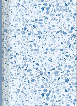 Ladytimer Grande Terrazzo 2025 - Taschen-Kalender A5 (15x21 cm) - Fliesen - Notiz-Buch - Weekly - 128 Seiten - Alpha Edition