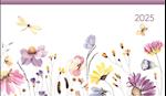 Ladytimer Pad Flower Field 2025 - Taschen-Kalender 15,6x9 cm - Blumen - Weekly - 128 Seiten - Notiz-Buch - Alpha Edition