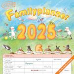 Familienplaner Cartoon 2025 - Broschürenkalender 30x30 cm (30x60 geöffnet) - Kalender mit Platz für Notizen - 6 Spalten - Bildkalender - Wandkalender