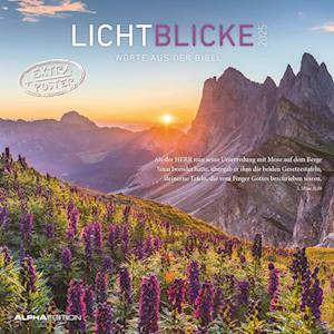 Lichtblicke 2025 - Broschürenkalender 30x30 cm (30x60 geöffnet) - Kalender mit Platz für Notizen - inkl. Poster - Bibelzitate - Bildkalender - Wandkalender