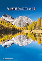 Schweiz 2025 - Bild-Kalender 23,7x34 cm - Switzerland - Regional-Kalender - Wandkalender - mit Platz für Notizen - Alpha Edition