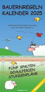 Bauernregeln 2025  Familienplaner - Familien-Timer - Termin-Planer - Kinder-Kalender - Familien-Kalender - 22x45