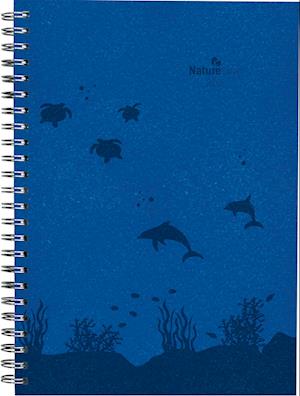 Wochenplaner Nature Line Ocean 2025 - Taschen-Kalender A5 - 1 Woche 2 Seiten - Ringbindung - 128 Seiten - Umwelt-Kalender - mit Hardcover - Alpha Edition