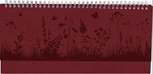 Tisch-Querkalender Nature Line Flower 2025 - Tisch-Kalender - Büro-Kalender quer 29,7x13,5 cm - 1 Woche 2 Seiten - Umwelt-Kalender - mit Hardcover